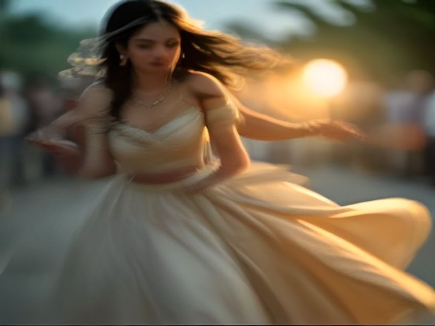 A still from a cinematic wedding film