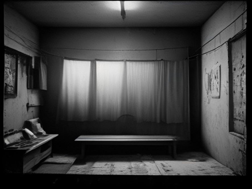A 1970s photographic darkroom
